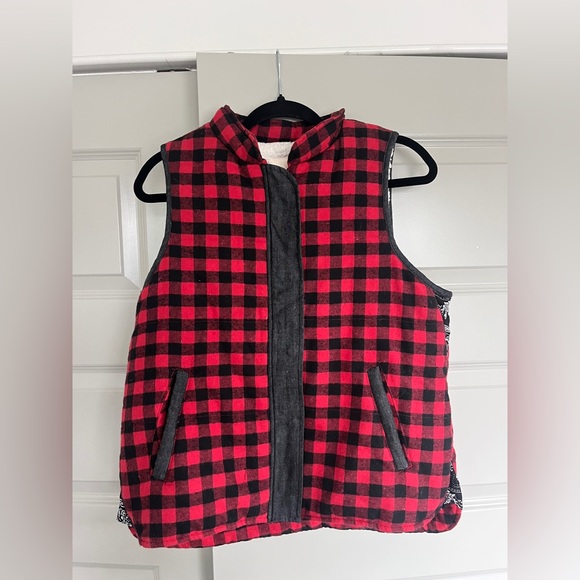 Beautiful Red Saddleseat Vest sz 10